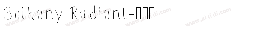 Bethany Radiant字体转换